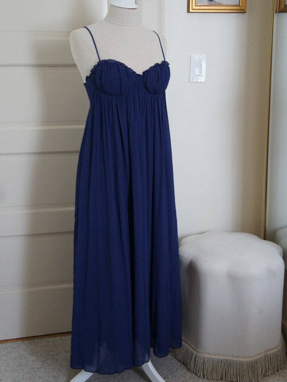 Aritzia Wilfred Ember Dress in Harbor Navy Size 6 New with Tags - Picture 2 of 16